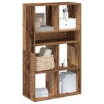 vidaXL Boekenkast 66x31x112 cm bewerkt hout oud houtkleurig, Huis en Inrichting, Kasten | Boekenkasten, Verzenden, Nieuw