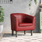 vidaXL Kuipstoel kunstleer wijnrood, Huis en Inrichting, Fauteuils, Verzenden, Nieuw