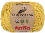 Katia Fair Cotton - 47 mosterdgeel - Biologisch Katoengare, Hobby en Vrije tijd, Breien en Haken, Ophalen of Verzenden, Nieuw