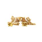 Gouden oorstekers met roosdiamant 14 krt, Sieraden, Tassen en Uiterlijk, Oorbellen, Ophalen of Verzenden, Nieuw