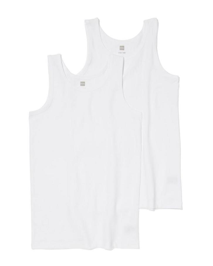 051 Kinder hemden basic stretch katoen - 2 stuks wit, Kinderen en Baby's, Kinderkleding | Overige, Nieuw, Verzenden