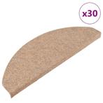 vidaXL Trapmatten zelfklevend 30 st 65x22,5x3,5 cm beige, Verzenden, Nieuw