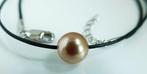 Zonder Minimumprijs - Halsketting Lederen choker - 925, Nieuw