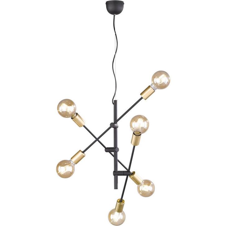 LED Hanglamp - Trion Ross - E27 Fitting - 6-lichts, Huis en Inrichting, Lampen | Hanglampen, Nieuw, Metaal, 75 cm of meer, Ophalen of Verzenden
