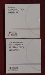 Italië. 2 Euro 2023 Alessandro Manzoni + Aeronautica, Postzegels en Munten, Munten | Europa | Euromunten
