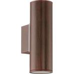 EGLO Riga Wandlamp Buiten - GU10 - 16,5 cm - Antiek Bruin, Tuin en Terras, Buitenverlichting, Ophalen of Verzenden, Zo goed als nieuw