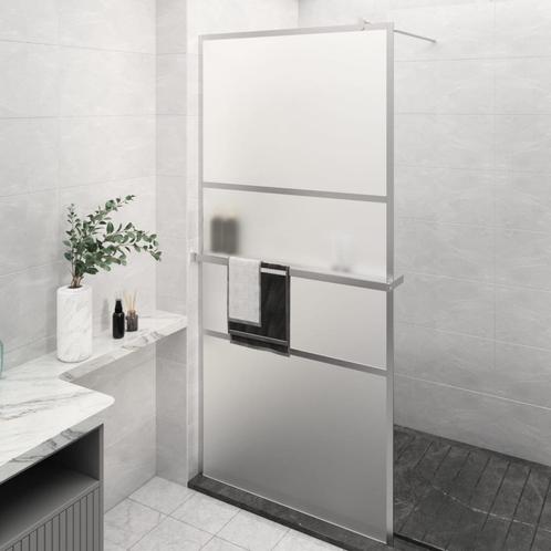 vidaXL Inloopdouchewand met schap 80x195 cm ESG-glas, Doe-het-zelf en Verbouw, Sanitair, Nieuw, Verzenden