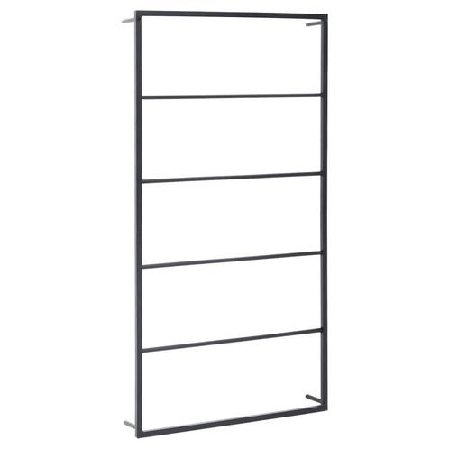 Handdoekrek zwart 60x10x116cm - Retourdeal - Praktisch en..., Huis en Inrichting, Badkamer | Badkamermeubels, Minder dan 25 cm