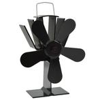 Kachelventilator 5 Vinnen Zwart - Topdeal! - 42% Korting, Ophalen of Verzenden, Vrijstaand, Hout, Nieuw