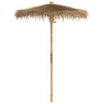 Tiki Paraplu 150cm Bamboe | Retourdeal | 40% Korting, Ophalen of Verzenden, Nieuw, 1 tot 2 meter, Stokparasol