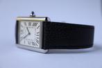 Horloge Cartier Tank Must Large 04/2023 Full set, Als nieuw, Overige merken, Leer, Staal, Polshorloge