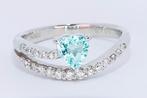 Ring Platina - 0.75ct. tw. Paraiba toermalijn - Diamant, Sieraden, Tassen en Uiterlijk, Ringen, Nieuw