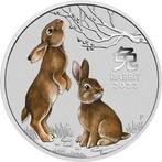 Australië. 1 Dollar 2023 Year of the Rabbit - Colorized, 1, Postzegels en Munten