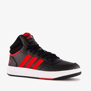 Adidas Hoops 3.0 Mid heren sneakers zwart rood maat 43 1/3, Kleding | Heren, Schoenen, Nieuw, Verzenden