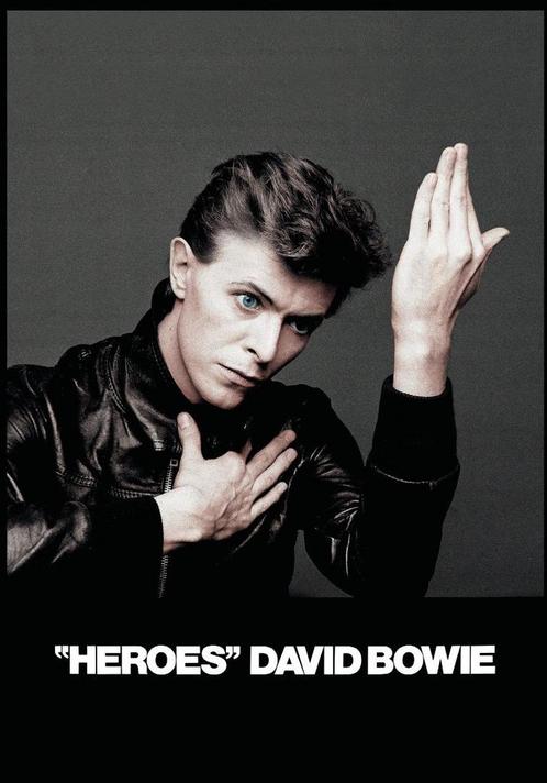 Posters - Poster Bowie, David - Heroes, Verzamelen, Muziek, Artiesten en Beroemdheden, Zo goed als nieuw, Verzenden