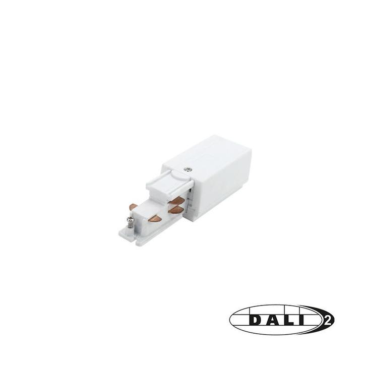 Luxar 3-Fase Rail DALI Power Connector Links Wit, Huis en Inrichting, Lampen | Plafondlampen, Nieuw, Verzenden