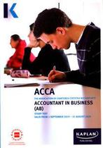 ACCA Study Texts: Accountant in business (AB/FAB). Study, Boeken, Gelezen, Kaplan Publishing, Verzenden