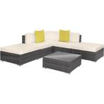 Wicker zitgroep met aluminium frame Parijs - grijs, Tuin en Terras, Tuinsets en Loungesets, Verzenden, Nieuw