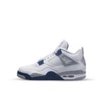 -9% Nike  Nike Air jordan 4 retro white midnight navy (gs), Verzenden, Nieuw, Wit