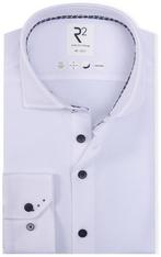 R2 Overhemd Dobby Knitted Wit maat 41 Heren, Kleding | Heren, Overhemden, Verzenden, Nieuw, Wit, R2 Amsterdam