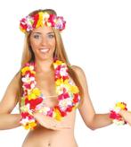 Hawaii Krans Set Classic 4 delig, Hobby en Vrije tijd, Feestartikelen, Verzenden, Nieuw