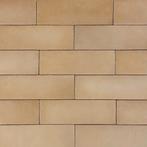 Handvorm wandtegel 6,5x20 goud random mat wandtegel, Nieuw, Ophalen of Verzenden, 10 m² of meer, Wandtegels