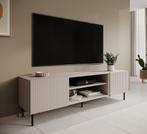 Meubella TV-Meubel beige 181 cm - TV kast modern, Overige materialen, Verzenden, 150 tot 200 cm, Nieuw