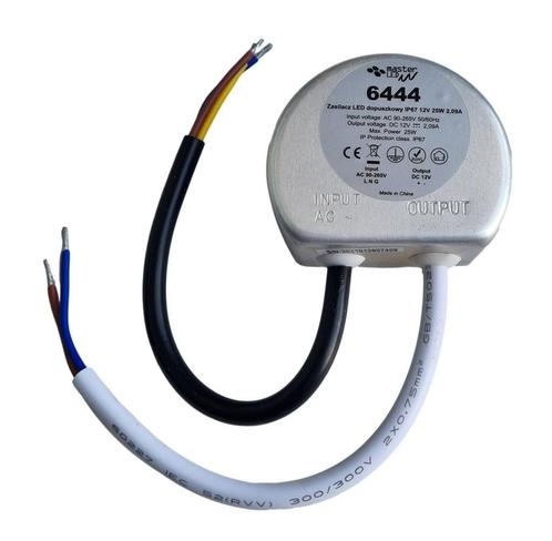LED voeding - compact - rond | in 230V AC - uit 12 Volt DC |, Doe-het-zelf en Verbouw, Elektra en Kabels, Nieuw, Verzenden