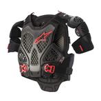 Borstbeschermer Alpinestars A-6 Zwart-Antraciet-Rood, Motoren, Verzenden, Nieuw