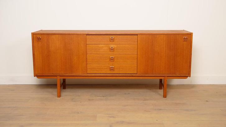 Vintage dressoir | Teak | 183 cm, Huis en Inrichting, Kasten | Dressoirs, Ophalen of Verzenden