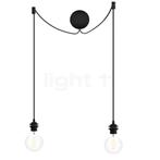 Umage Cannonball Hanglamp 2-lichts, zwart - met globe lichtb, Huis en Inrichting, Lampen | Hanglampen, Verzenden, Nieuw