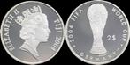 Fiji Islands 2 dollar 2004 World Cup football 2006 in Ger..., Postzegels en Munten, Verzenden