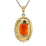 Gouden hanger met camee 14 krt, Sieraden, Tassen en Uiterlijk, Kettinghangers, Ophalen of Verzenden, Nieuw