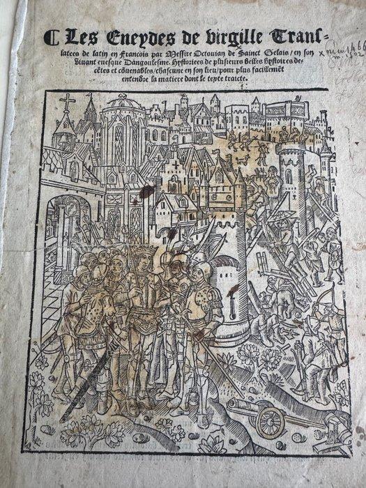 Virgile - Feuillet de titre : Les Eneydes de Virgille, Antiek en Kunst, Antiek | Boeken en Bijbels