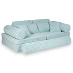 Modulaire Montessori speelbank in licht mint waffle cordu..., Ophalen of Verzenden, Nieuw