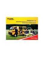 2014 MAHINDRA MAXXIMO MINIVAN VX SCHOOLBUS BROCHURE ENGELS, Nieuw, Author