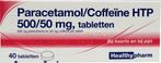 Healthypharm Paracetamol 500mg coffeine - 40 tabletten, Verzenden, Nieuw