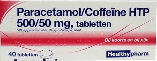 Healthypharm Paracetamol 500mg coffeine - 40 tabletten, Diversen, Verpleegmiddelen, Nieuw, Verzenden