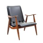 Fauteuil (Webe) teakhout met skaileder, Antiek en Kunst, Antiek | Meubels | Kasten, Ophalen
