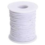 250 meter Elastisch Touw - 3 mm - Spandex (soft) - WIT - ela, Nieuw, Ophalen of Verzenden, Materiaal