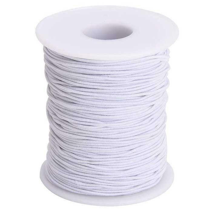 250 meter Elastisch Touw - 3 mm - Spandex (soft) - WIT - ela, Hobby en Vrije tijd, Knutselen, Materiaal, Nieuw, Ophalen of Verzenden