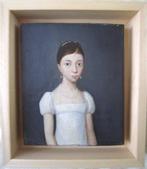 Ecole Européenne XIXe - Portrait de jeune femme aux perles