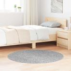 vidaXL Vloerkleed shaggy met latex onderkant ø120 cm grijs, Huis en Inrichting, Verzenden, Nieuw, Grijs