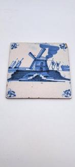 Antiek Tegel (3) - Molens en huizen,water,mensen - Antiek -