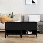 vidaXL Bijzettafels 2 st 50x46x50 cm bewerkt hout zwart, Huis en Inrichting, Tafels | Bijzettafels, Verzenden, Nieuw, 45 tot 60 cm
