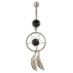 Fako Bijoux® - Navelpiercing - Dreamcatcher - Zwart, Nieuw, Verzenden