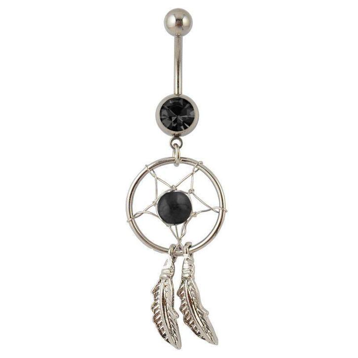 Fako Bijoux - Navelpiercing - Dreamcatcher - Zwart, Sieraden, Tassen en Uiterlijk, Piercings, Verzenden