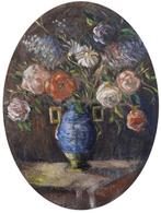 Europese school (XIX) - Jarrón de Rosas, Antiek en Kunst, Kunst | Schilderijen | Klassiek