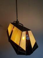 Hangende plafondlamp - Glas, Messing, In Hoogte Verstelbaar