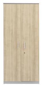 Draaideurkast hout gesloten 200x90x42cm | NL627LL, Verzenden, Nieuw in verpakking, Kast
